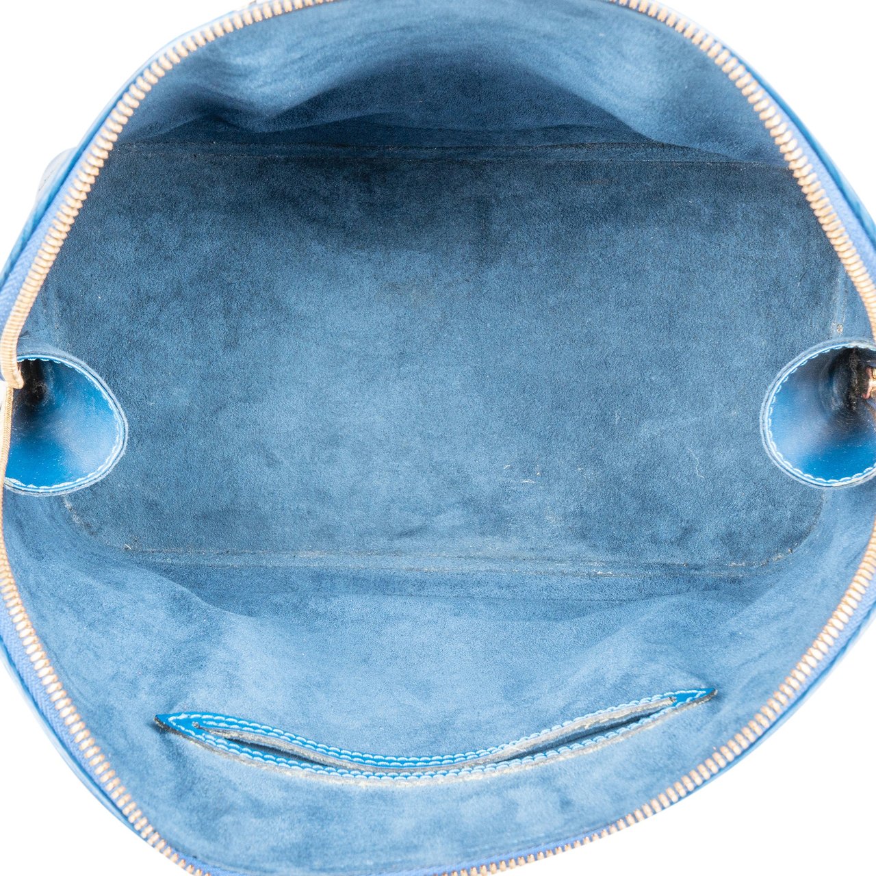 Louis Vuitton Louis Vuitton Bleu Epi Leather Alma PM Handbag Blauw