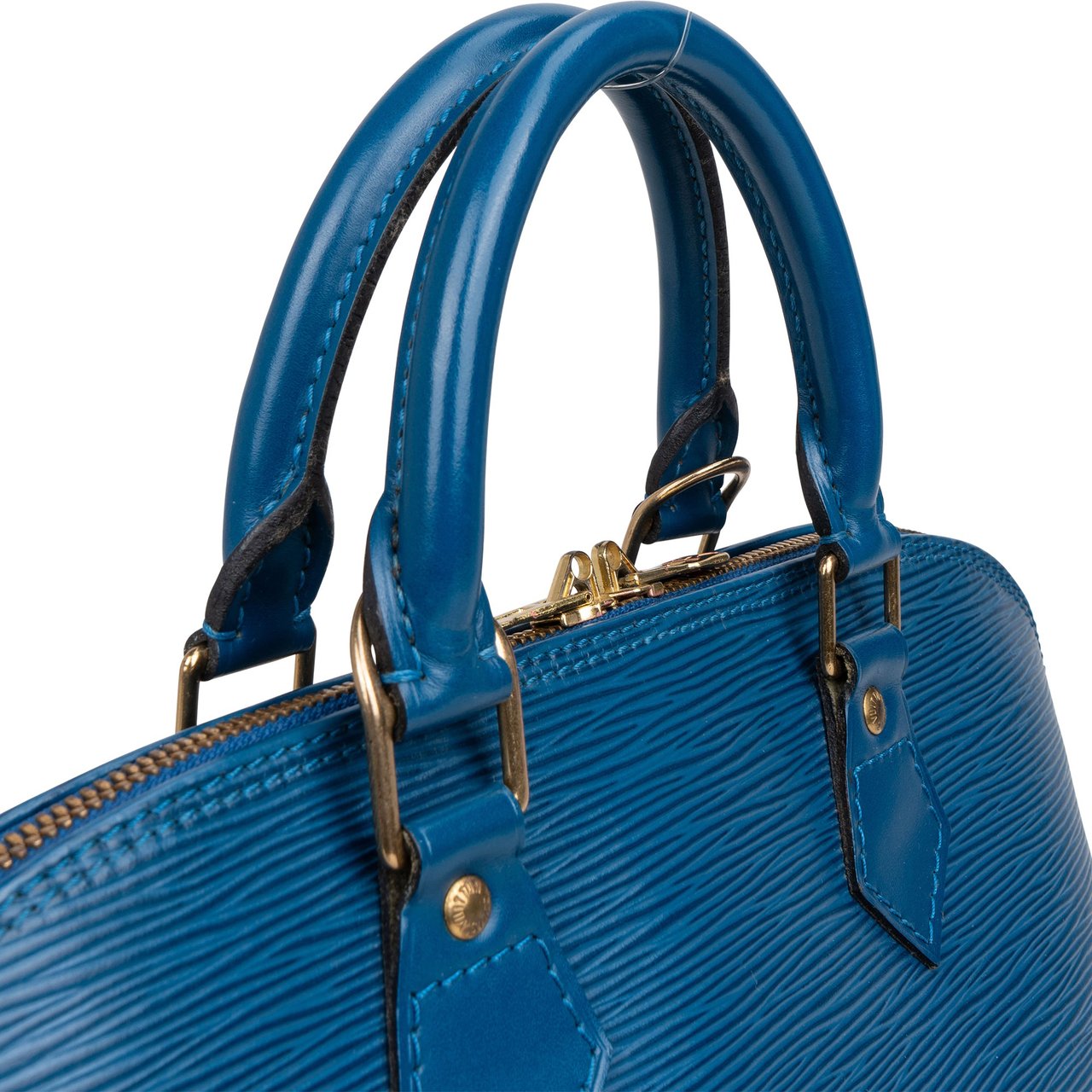 Louis Vuitton Louis Vuitton Bleu Epi Leather Alma PM Handbag Blauw