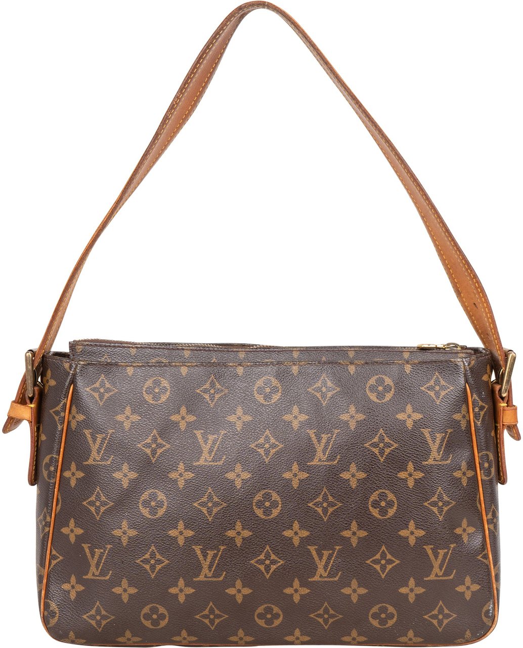 Louis Vuitton Louis Vuitton Canvas Monogram Viva Cite GM Handbag Bruin