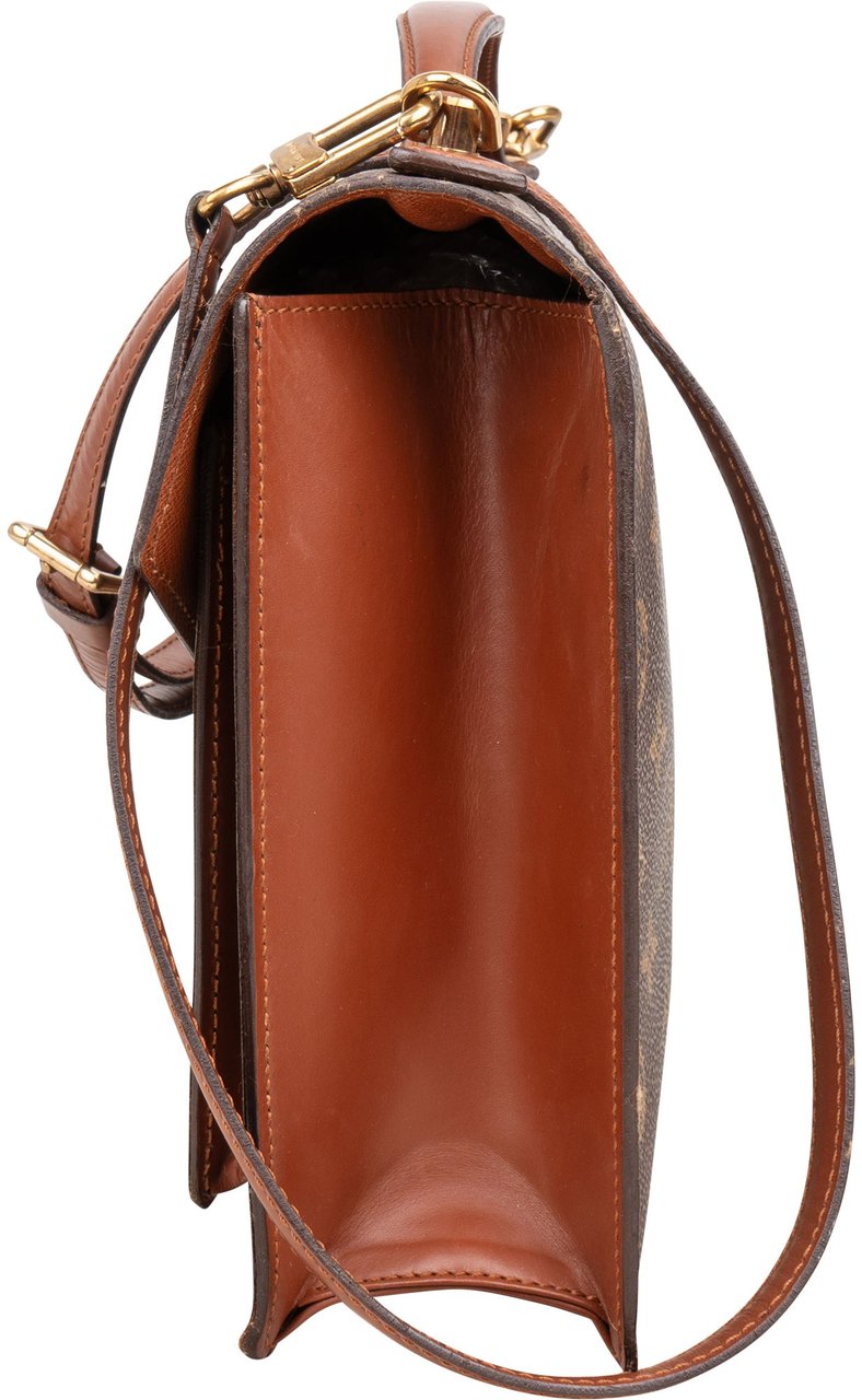 Louis Vuitton Louis Vuitton Canvas Monogram Monceau Handbag Bruin