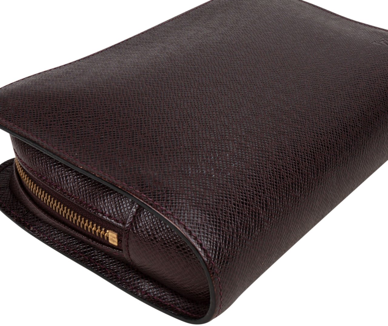 Louis Vuitton Louis Vuitton Taiga Leather Baikal Clutch Bruin