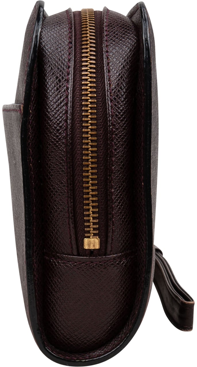 Louis Vuitton Louis Vuitton Taiga Leather Baikal Clutch Bruin