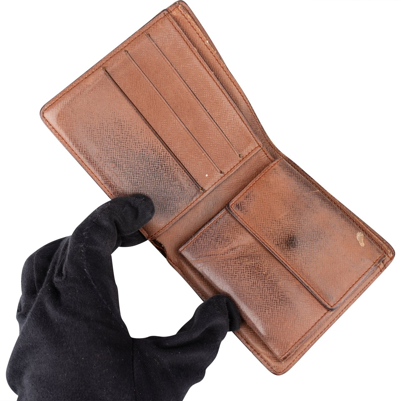 Louis Vuitton Louis Vuitton Canvas Monogram Marco Wallet Bruin