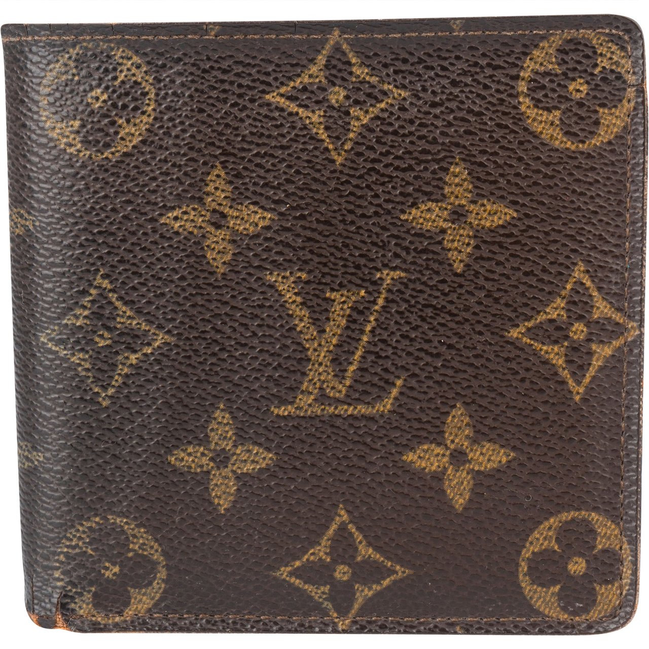 Louis Vuitton Louis Vuitton Canvas Monogram Marco Wallet Bruin