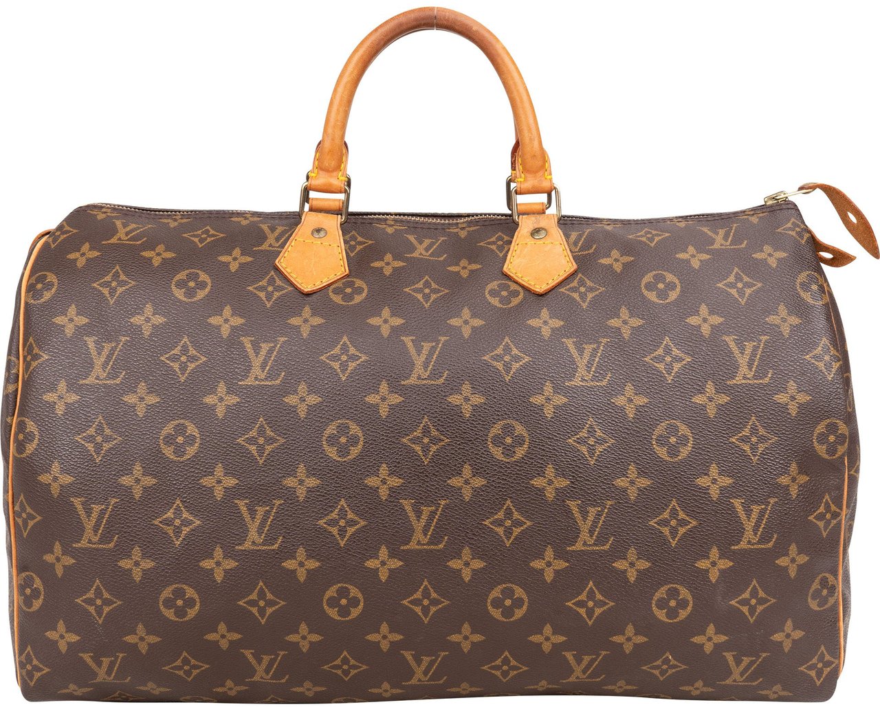 Louis Vuitton Louis Vuitton Canvas Monogram Speedy 40 Handbag Bruin