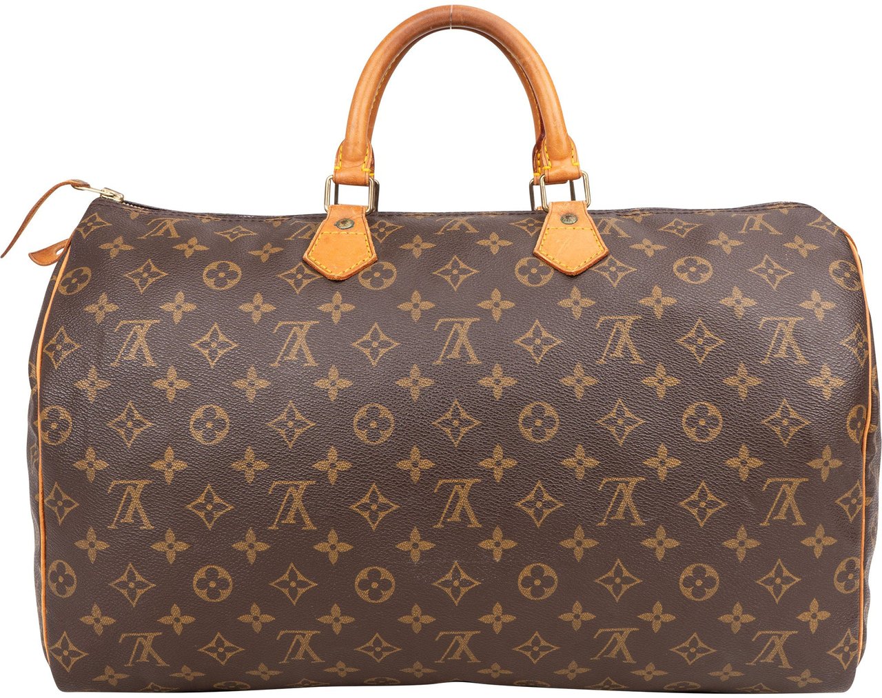 Louis Vuitton Louis Vuitton Canvas Monogram Speedy 40 Handbag Bruin