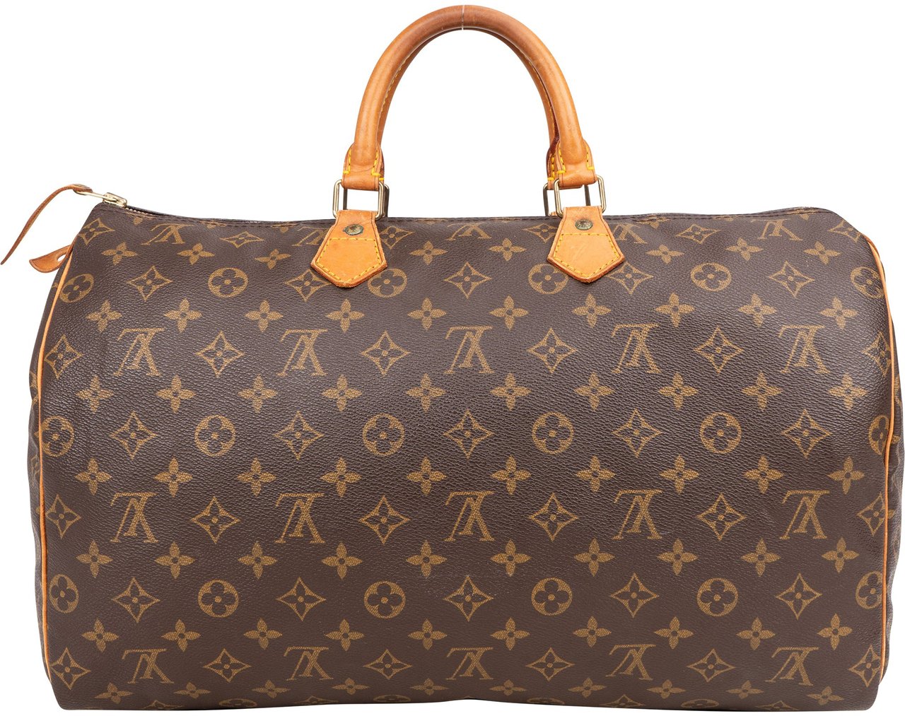 Louis Vuitton Louis Vuitton Canvas Monogram Speedy 40 Handbag Bruin