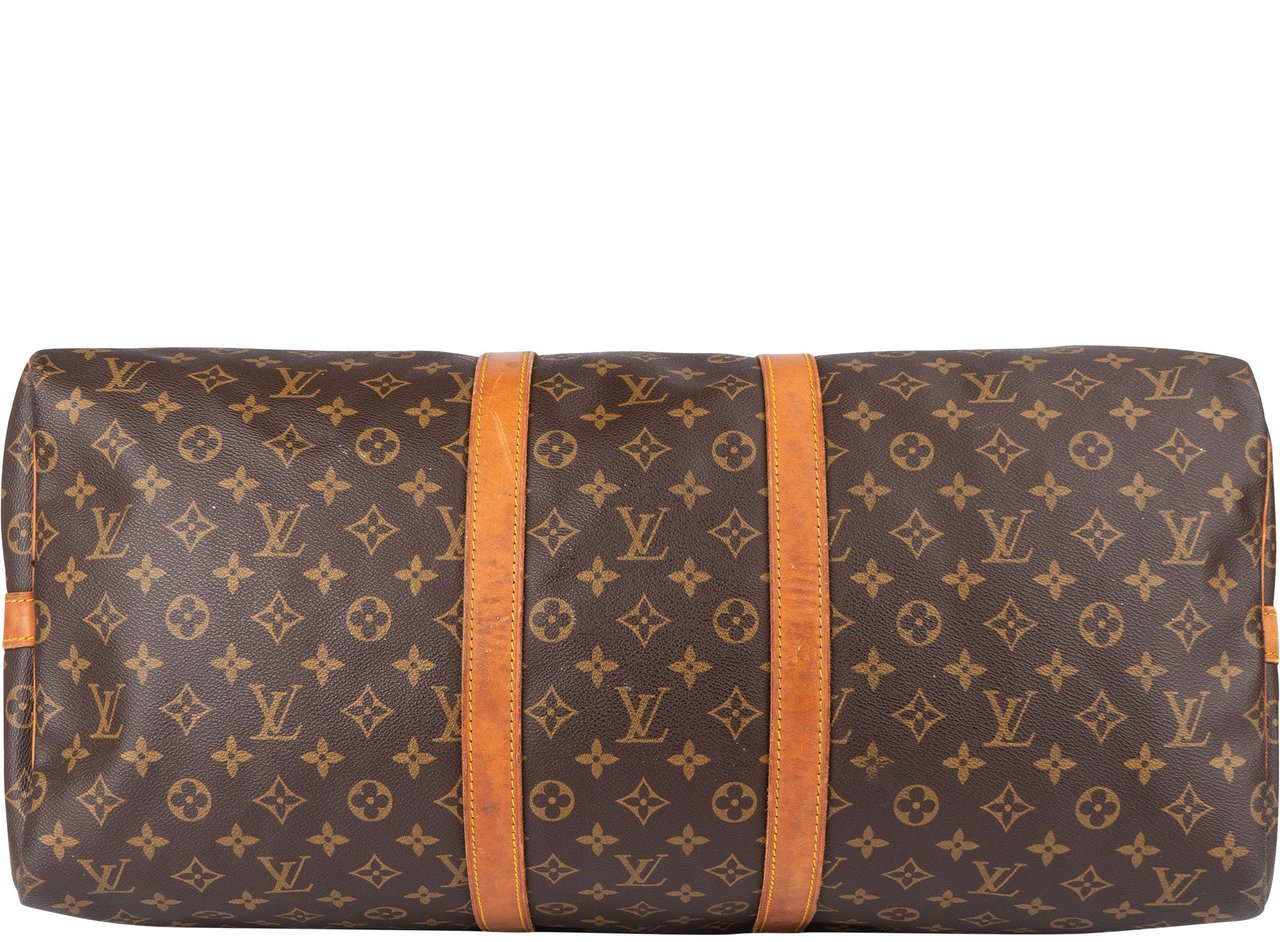 Louis Vuitton Louis Vuitton Canvas Monogram Keepall 55 Bandouliere Bruin
