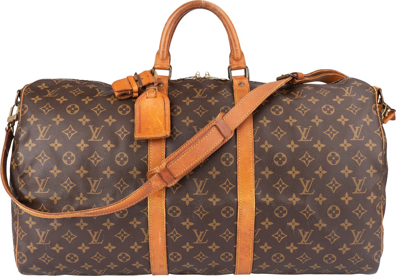 Louis Vuitton Louis Vuitton Canvas Monogram Keepall 55 Bandouliere Bruin