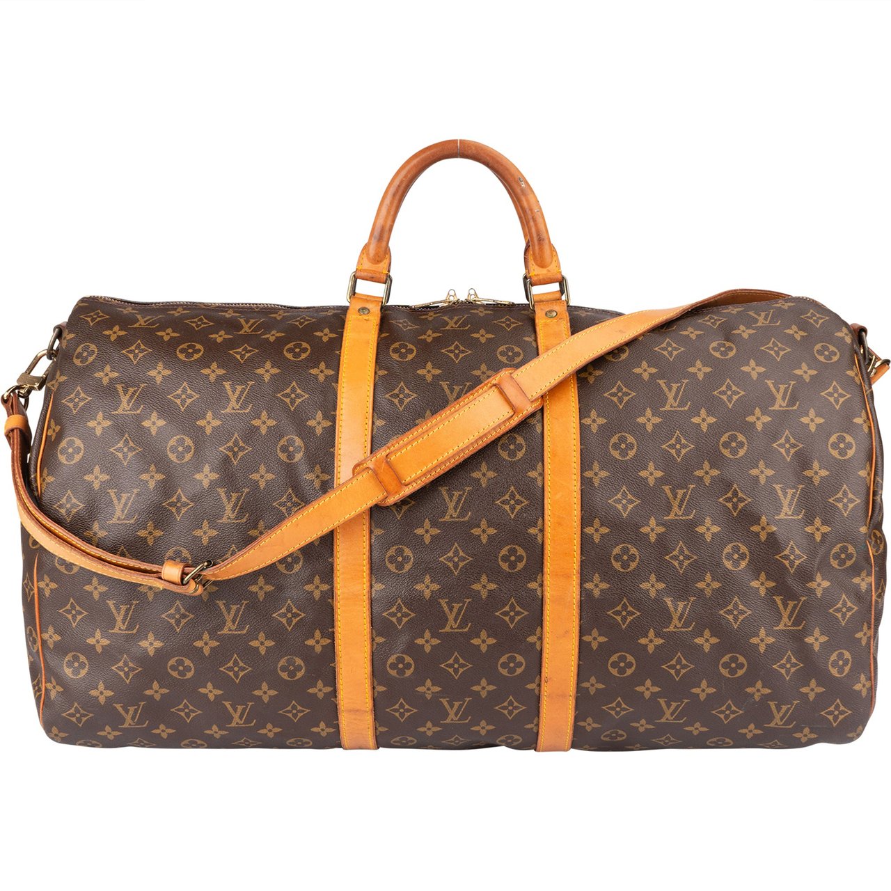 Louis Vuitton Louis Vuitton Canvas Monogram Keepall 60 Bandouliere Bruin