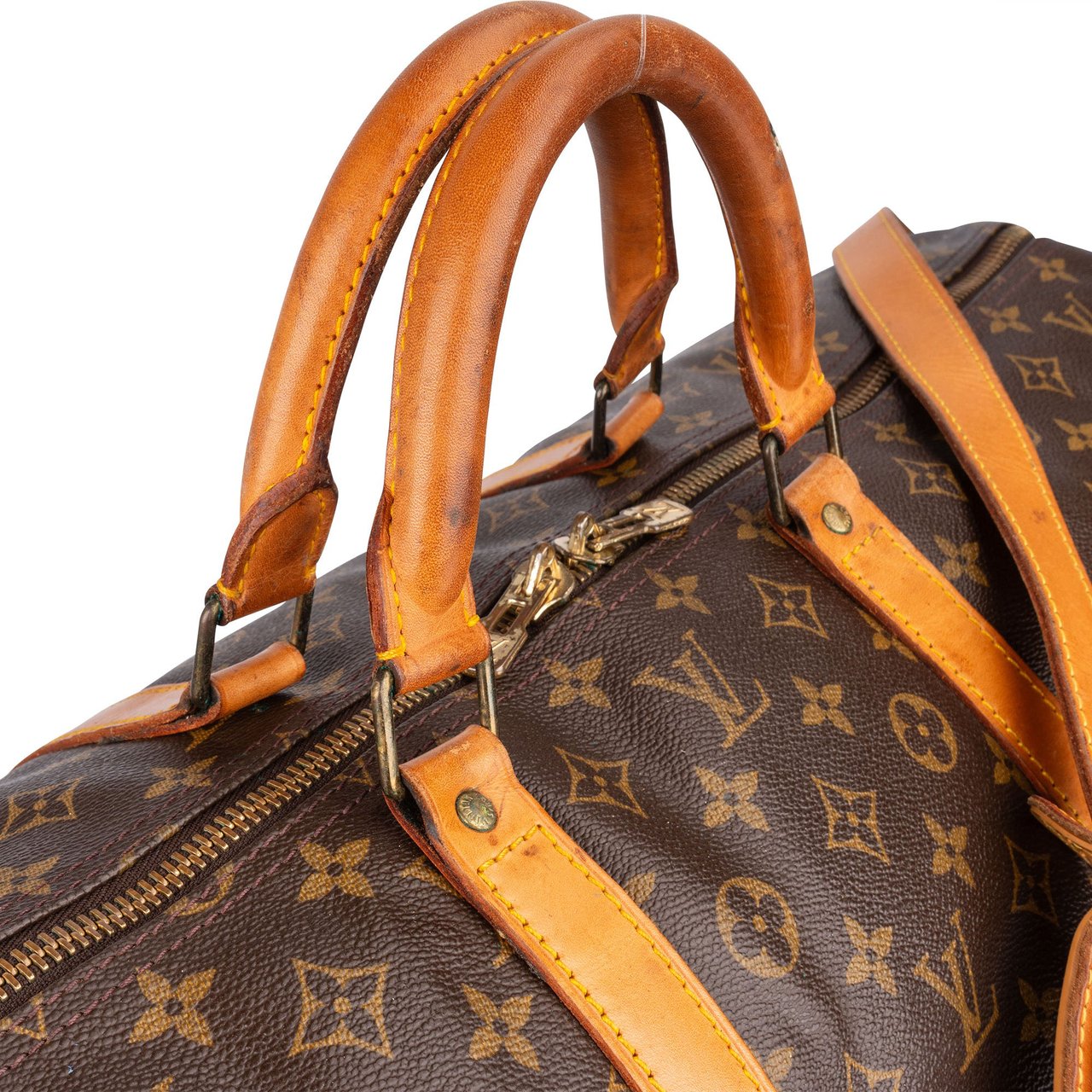 Louis Vuitton Louis Vuitton Canvas Monogram Keepall 60 Bandouliere Bruin