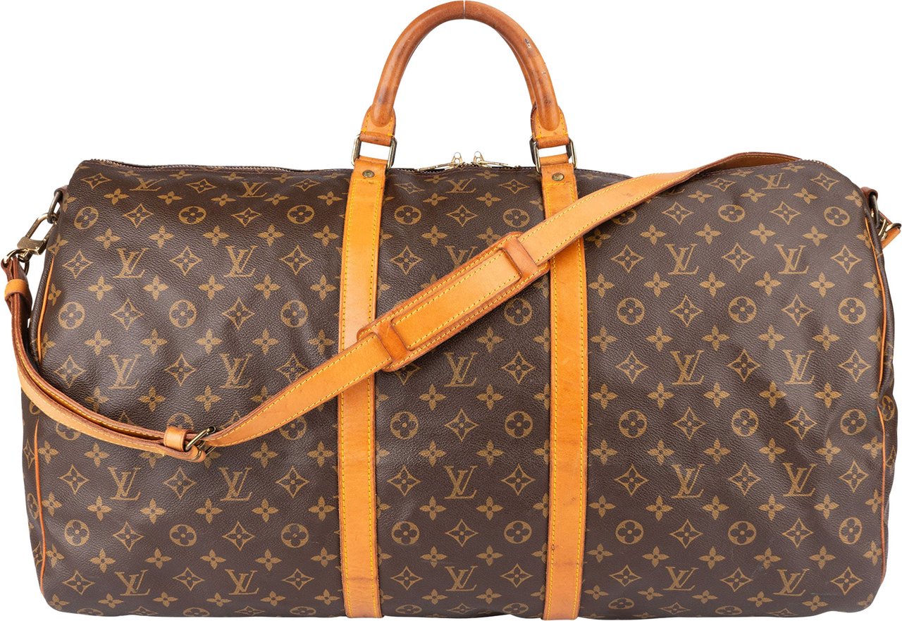 Louis Vuitton Louis Vuitton Canvas Monogram Keepall 60 Bandouliere Bruin