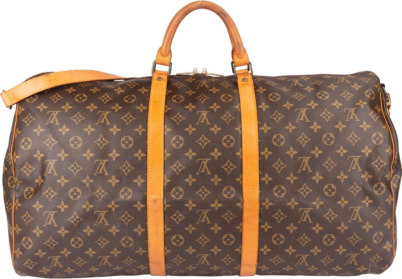 Louis Vuitton Louis Vuitton Canvas Monogram Keepall 60 Bandouliere Bruin