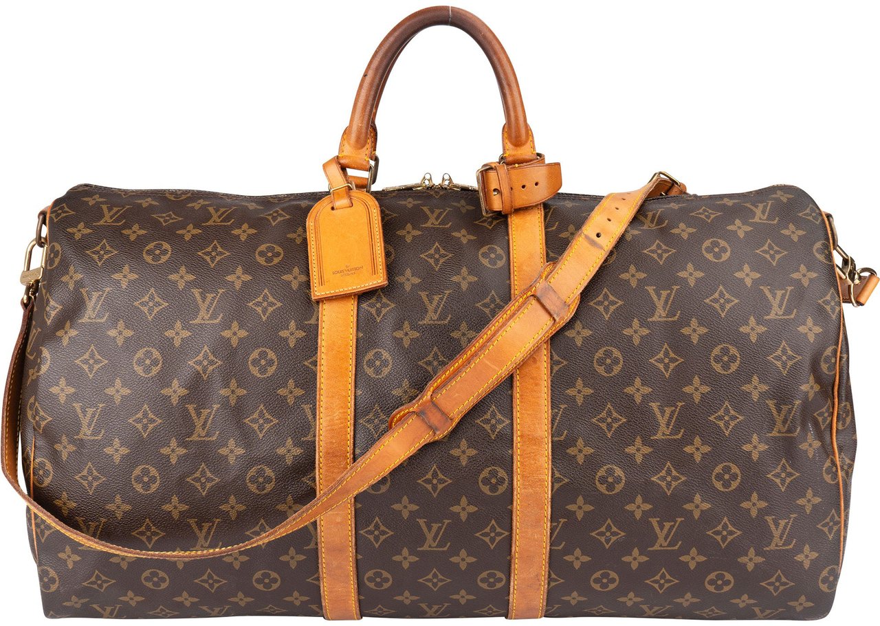 Louis Vuitton Louis Vuitton Canvas Monogram Keepall 55 Bandouliere Bruin