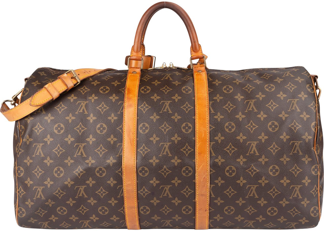 Louis Vuitton Louis Vuitton Canvas Monogram Keepall 55 Bandouliere Bruin