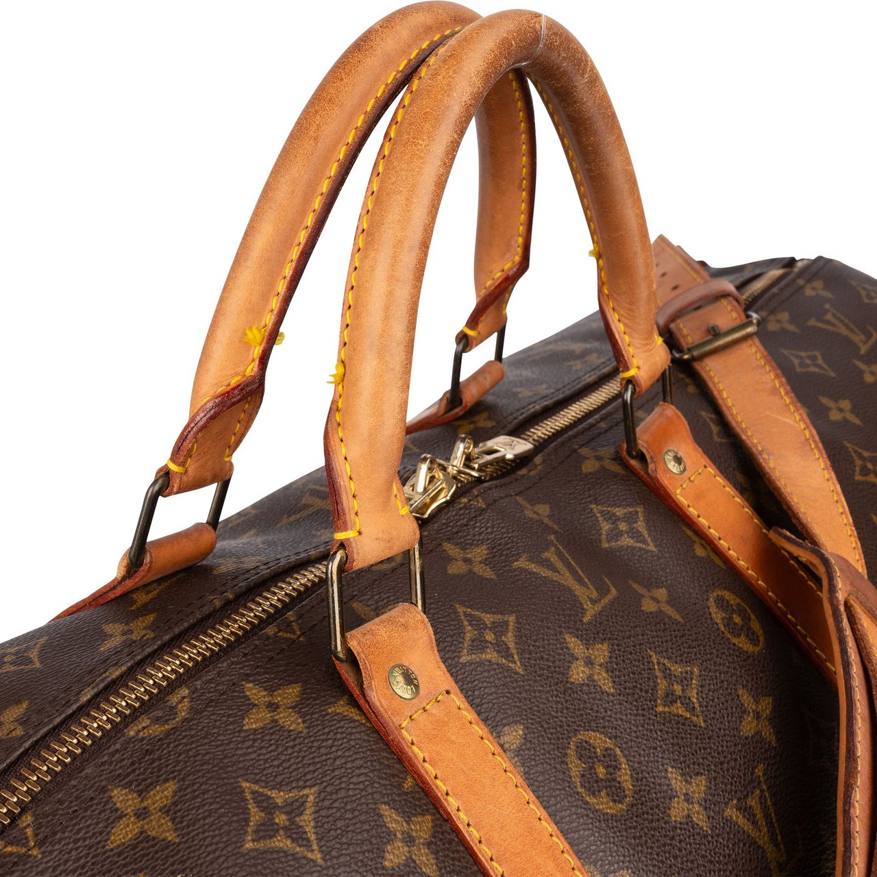 Louis Vuitton Louis Vuitton Canvas Monogram Keepall 60 Bandouliere Bruin
