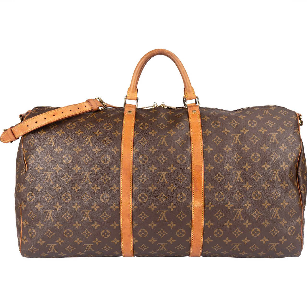 Louis Vuitton Louis Vuitton Canvas Monogram Keepall 60 Bandouliere Bruin