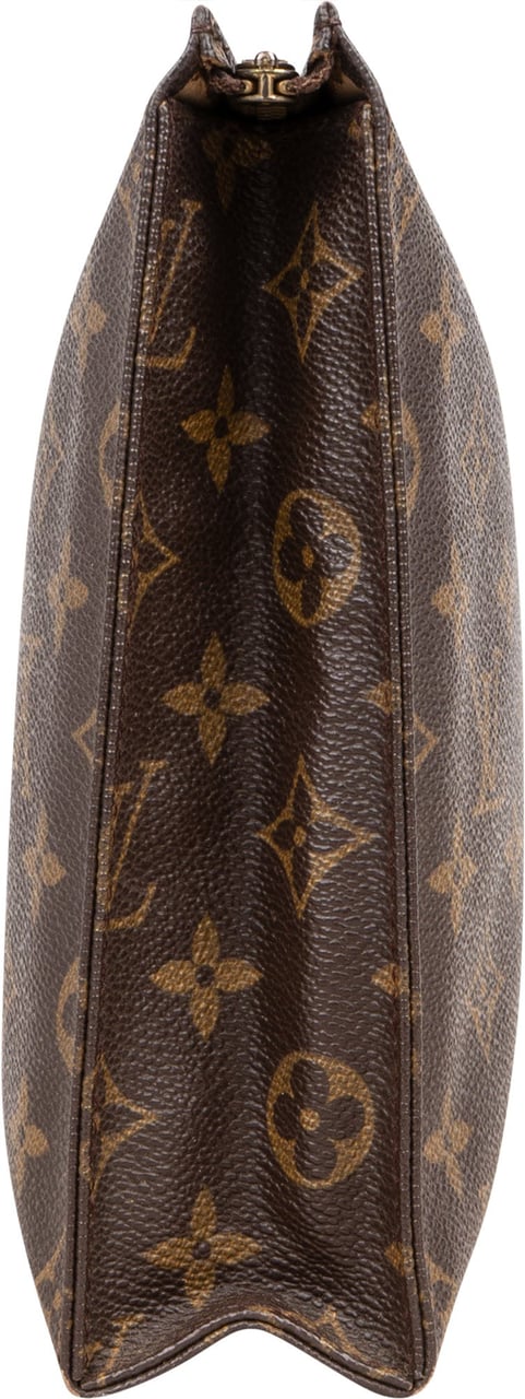Louis Vuitton Louis Vuitton Canvas Monogram Poche Toilette 25 Clutch Bruin