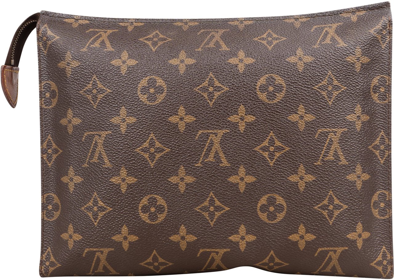 Louis Vuitton Louis Vuitton Canvas Monogram Poche Toilette 25 Clutch Bruin