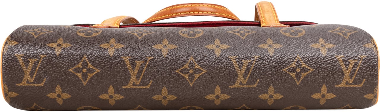 Louis Vuitton Louis Vuitton Canvas Monogram Sonatine Handbag Bruin