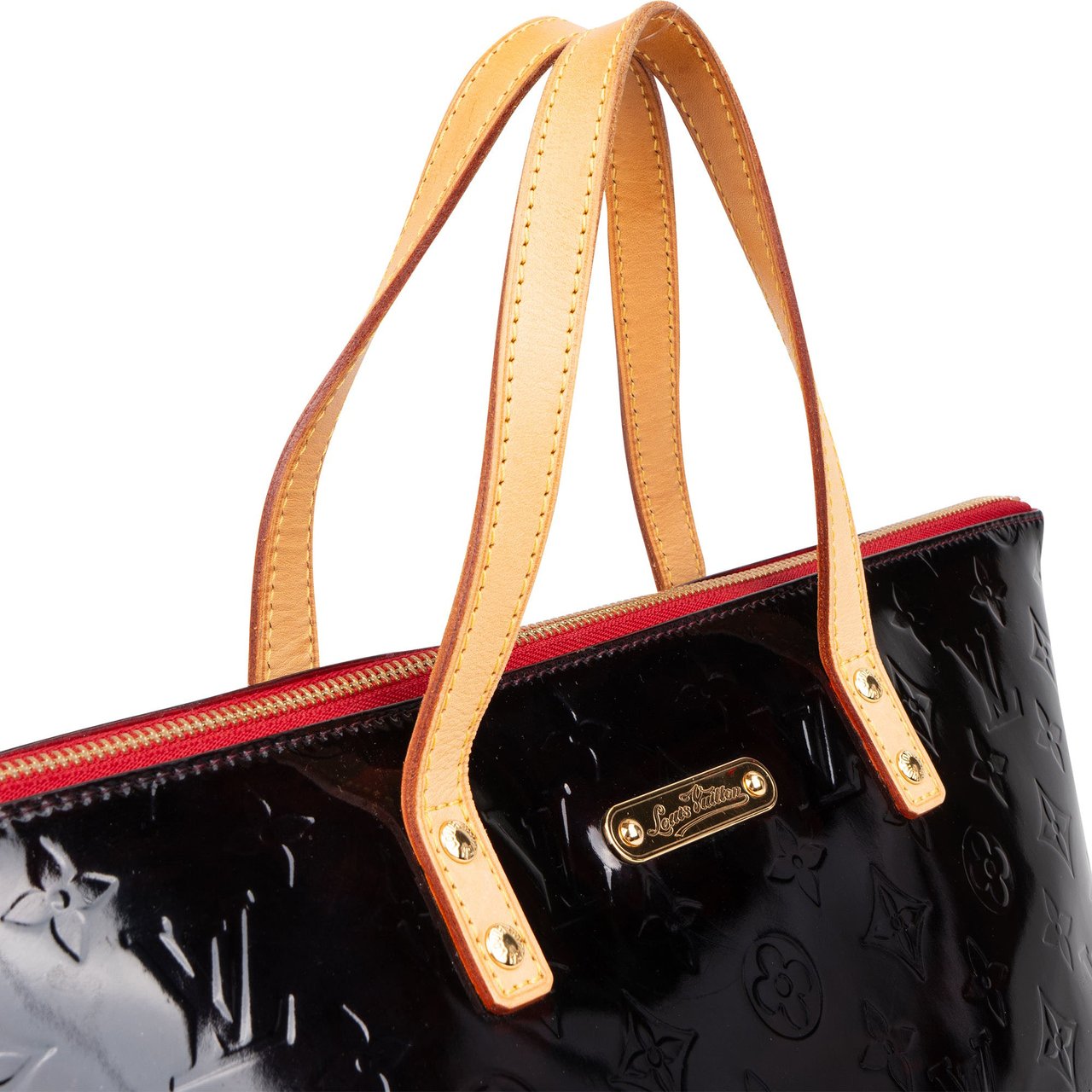 Louis Vuitton Louis Vuitton Vernis Monogram Bellevue PM Handbag Zwart