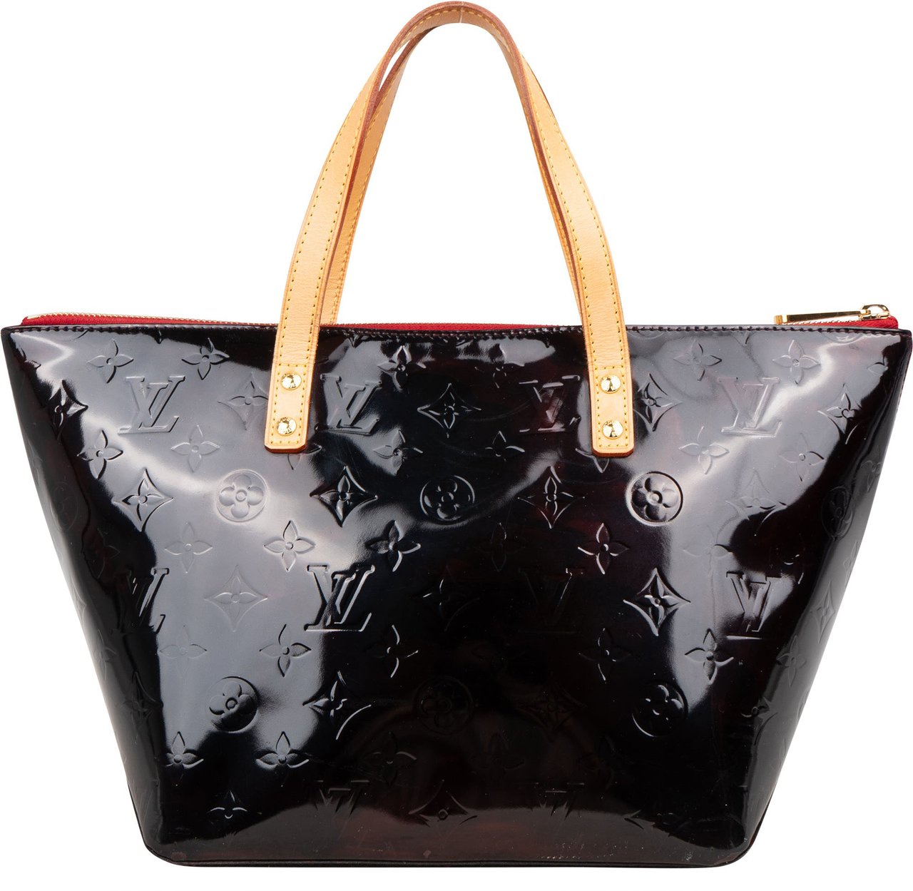 Louis Vuitton Louis Vuitton Vernis Monogram Bellevue PM Handbag Zwart