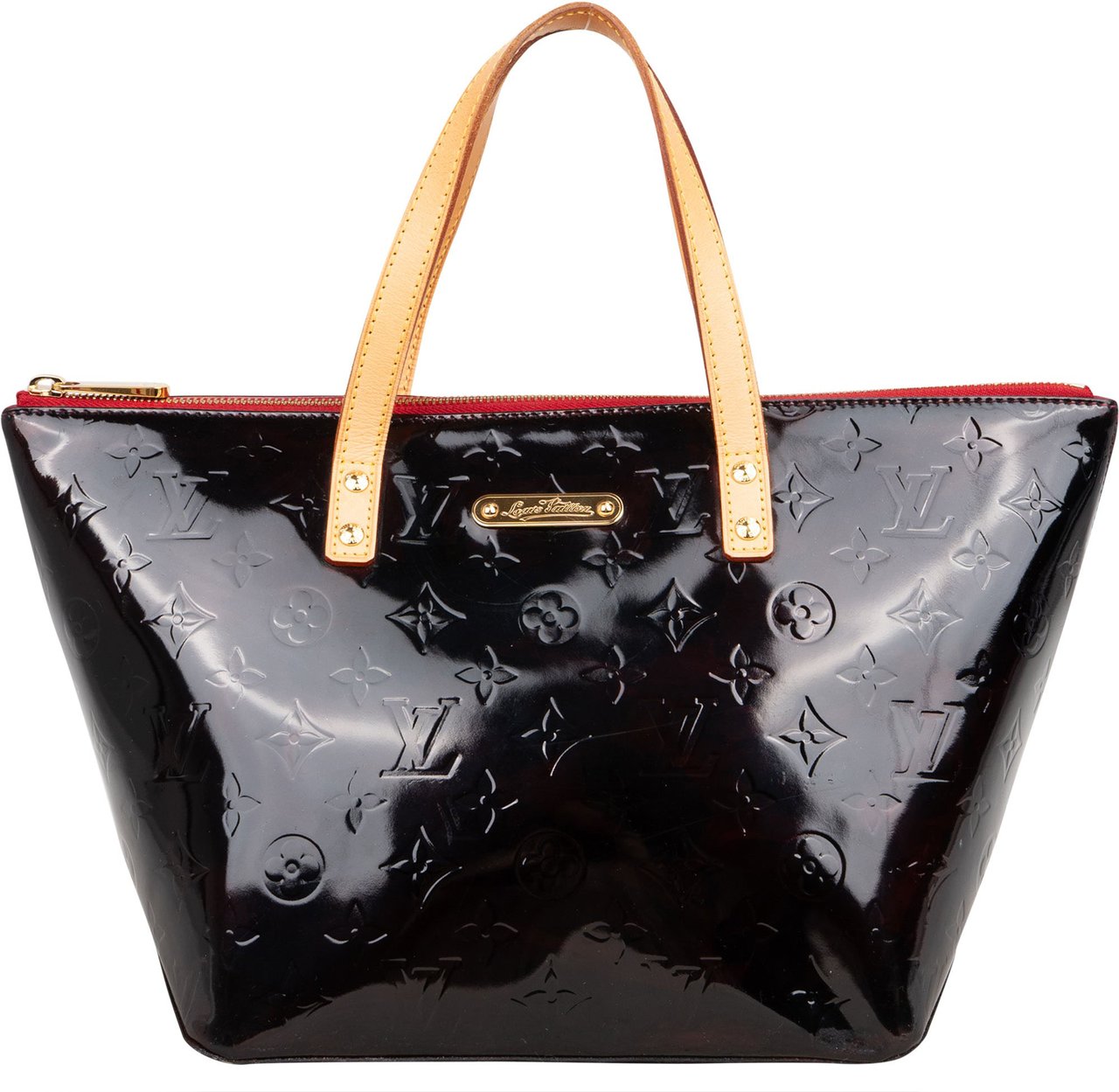 Louis Vuitton Louis Vuitton Vernis Monogram Bellevue PM Handbag Zwart