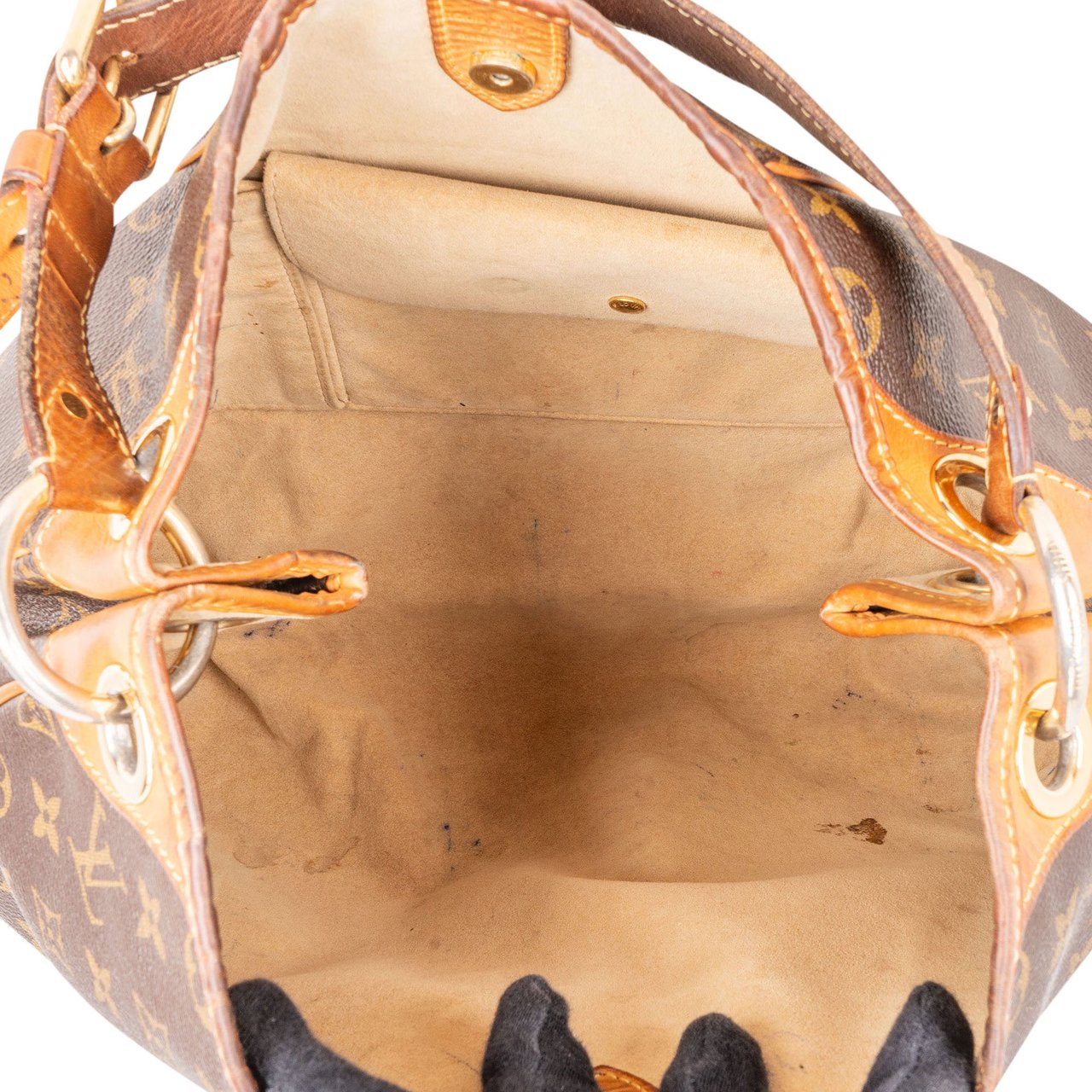 Louis Vuitton Louis Vuitton Canvas Monogram Galliera PM Handbag Bruin