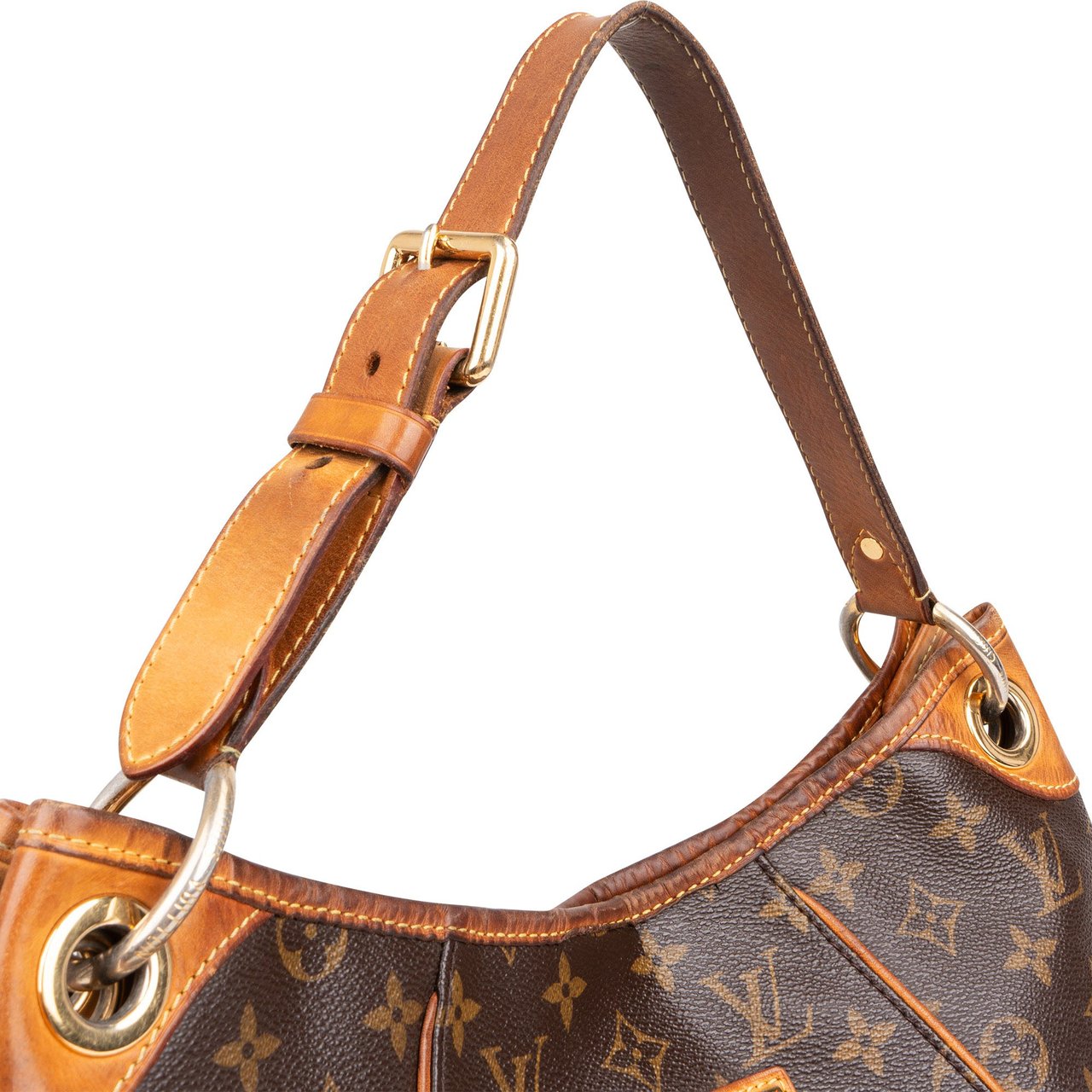 Louis Vuitton Louis Vuitton Canvas Monogram Galliera PM Handbag Bruin