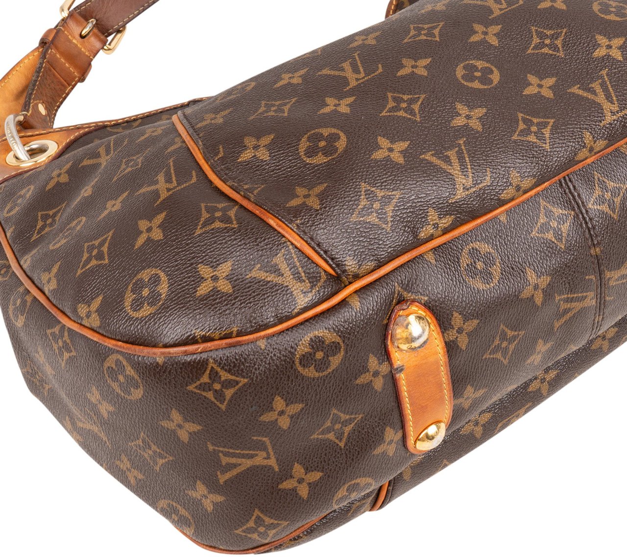 Louis Vuitton Louis Vuitton Canvas Monogram Galliera PM Handbag Bruin