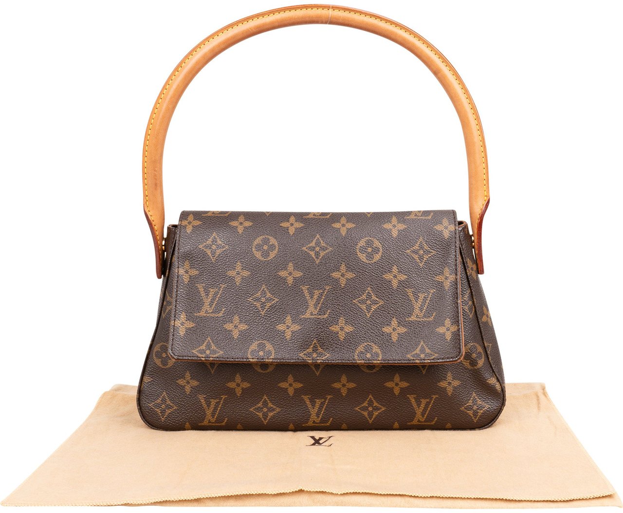 Louis Vuitton Louis Vuitton Canvas Monogram Looping PM Handbag Bruin
