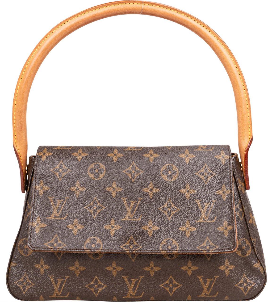 Louis Vuitton Louis Vuitton Canvas Monogram Looping PM Handbag Bruin