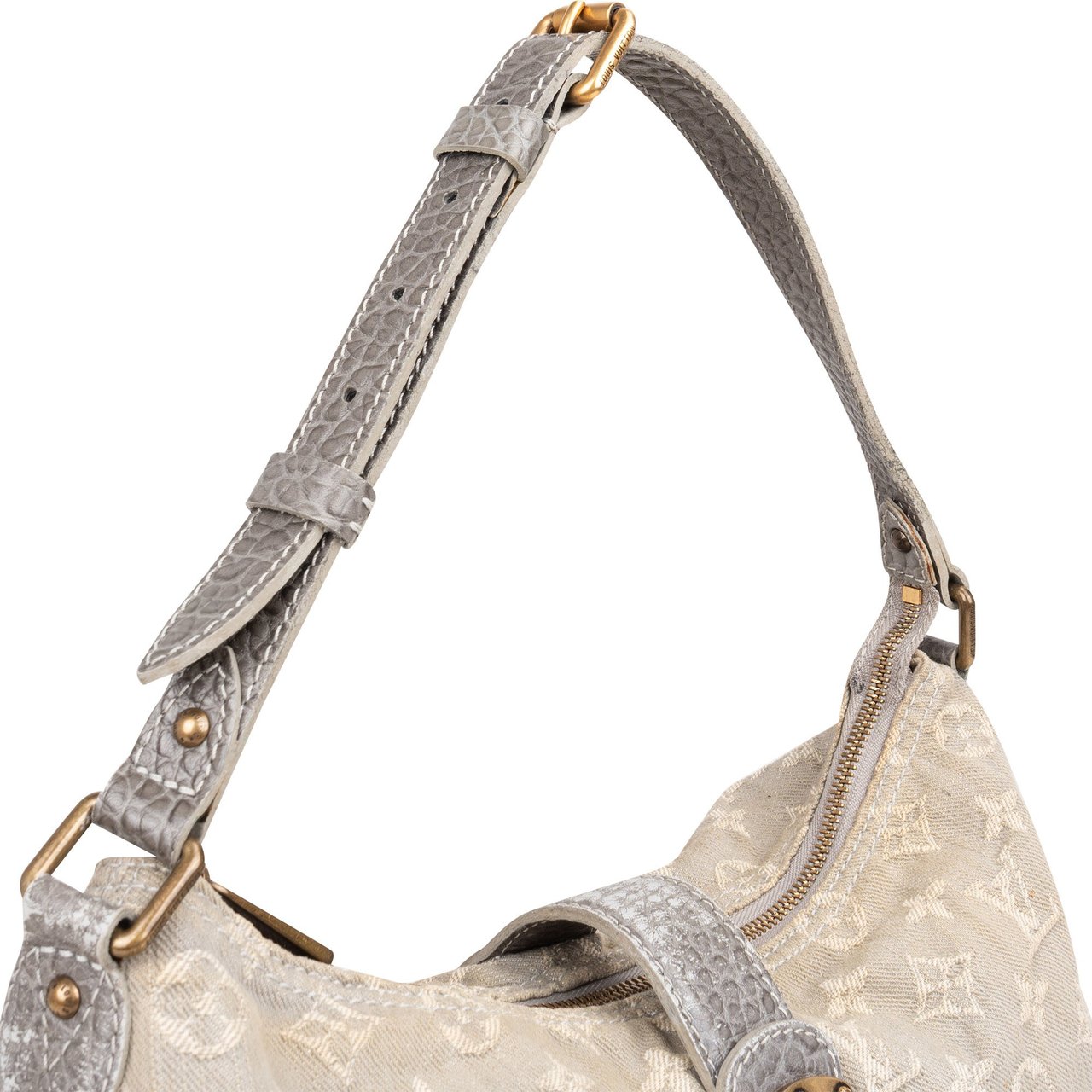 Louis Vuitton Louis Vuitton Denim Monogram Mahina Shoulder Bag Donkergrijs