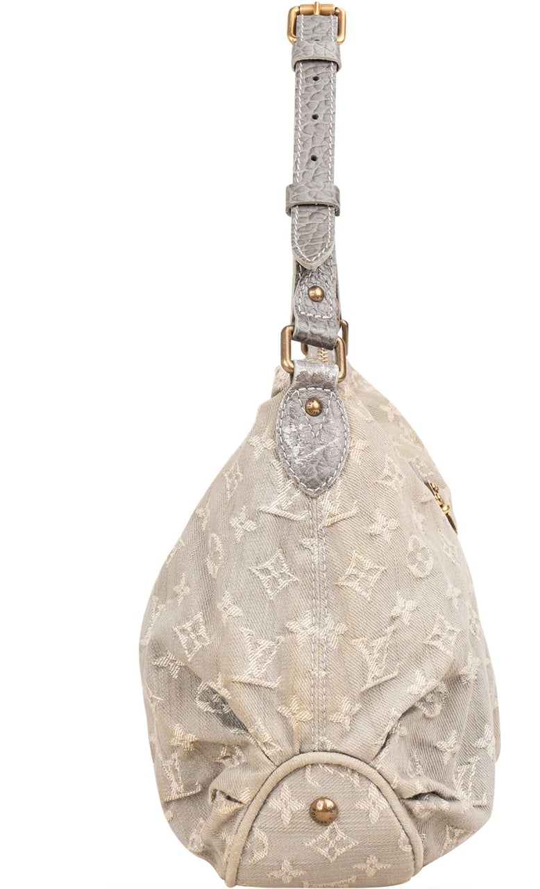 Louis Vuitton Louis Vuitton Denim Monogram Mahina Shoulder Bag Donkergrijs