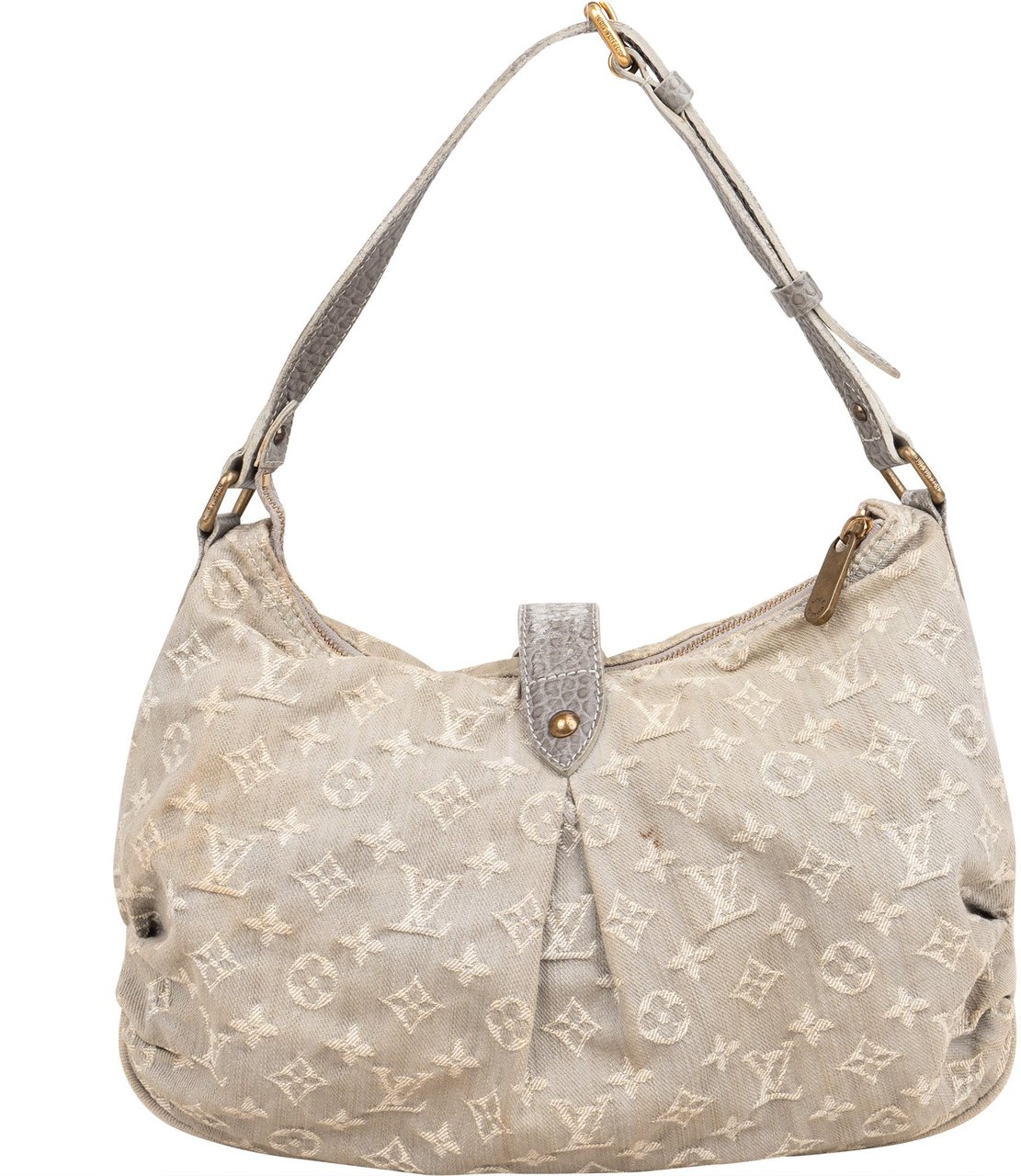 Louis Vuitton Louis Vuitton Denim Monogram Mahina Shoulder Bag Donkergrijs