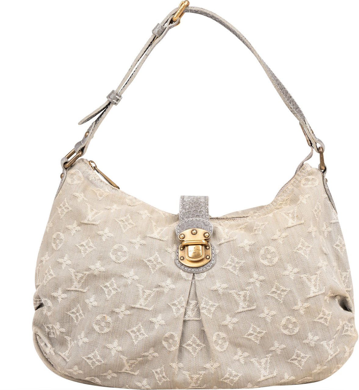 Louis Vuitton Louis Vuitton Denim Monogram Mahina Shoulder Bag Donkergrijs