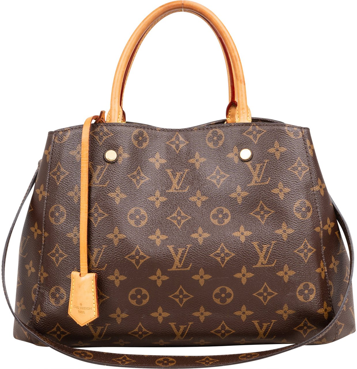 Louis Vuitton Louis Vuitton Canvas Monogram Montaigne MM Handbag Bruin