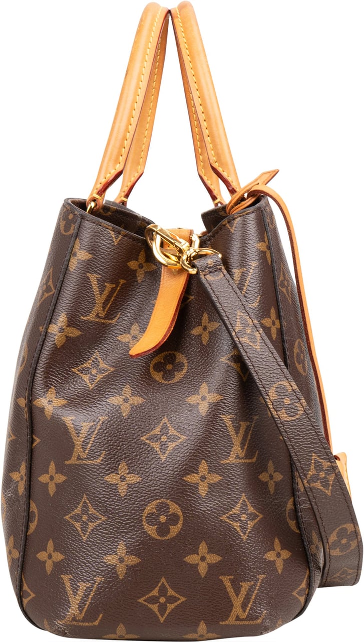 Louis Vuitton Louis Vuitton Canvas Monogram Montaigne MM Handbag Bruin