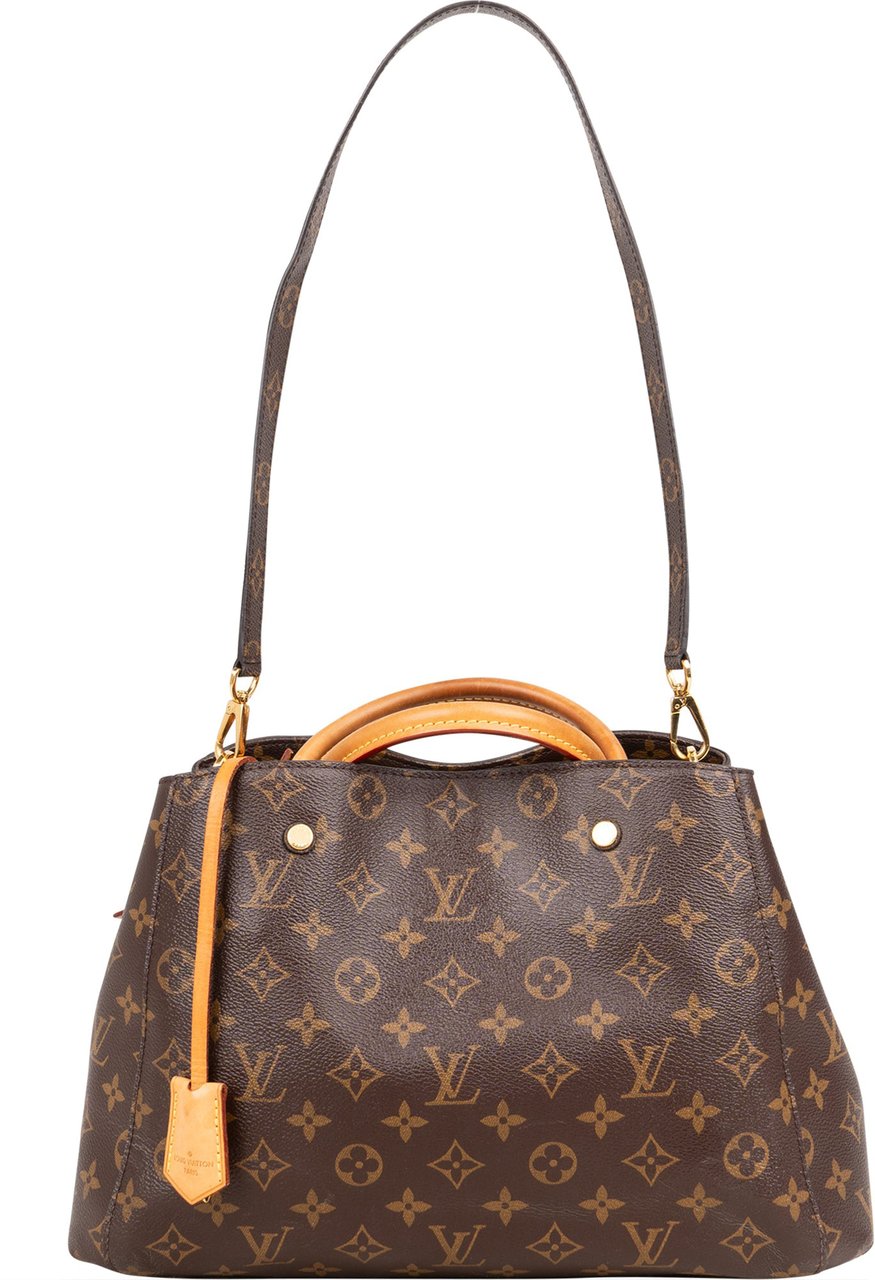Louis Vuitton Louis Vuitton Canvas Monogram Montaigne MM Handbag Bruin