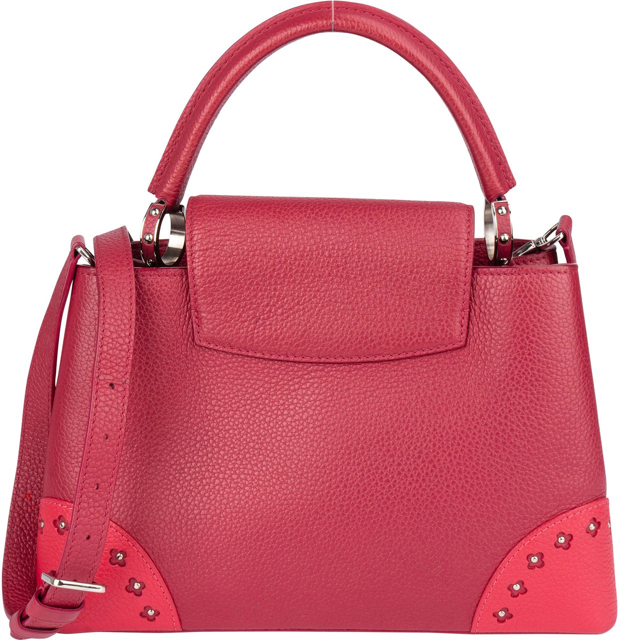 Louis Vuitton Louis Vuitton Taurillon Leather Capucines MM Handbag Rood