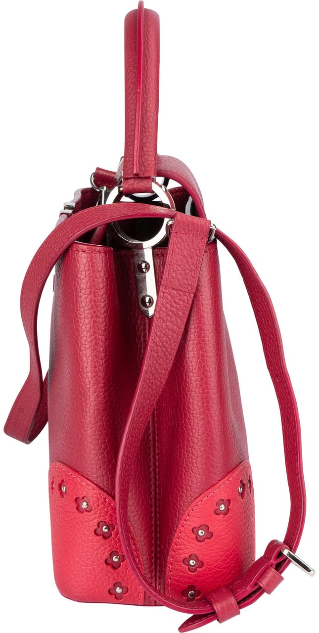 Louis Vuitton Louis Vuitton Taurillon Leather Capucines MM Handbag Rood