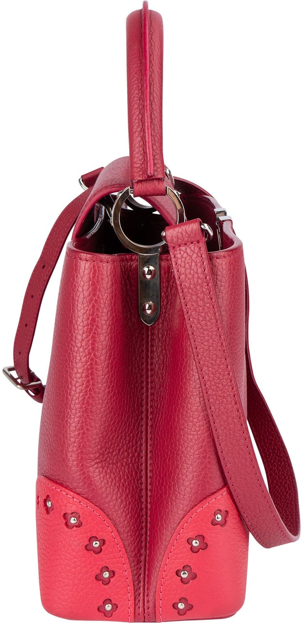 Louis Vuitton Taurillon Leather Capucines MM Handbag Roze