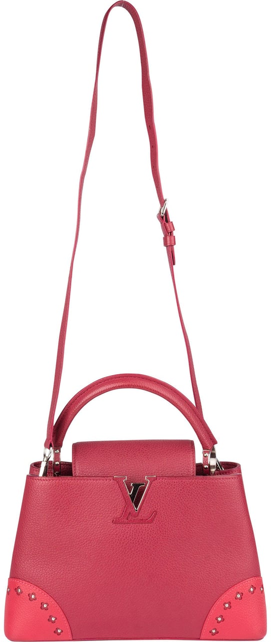 Louis Vuitton Taurillon Leather Capucines MM Handbag Roze