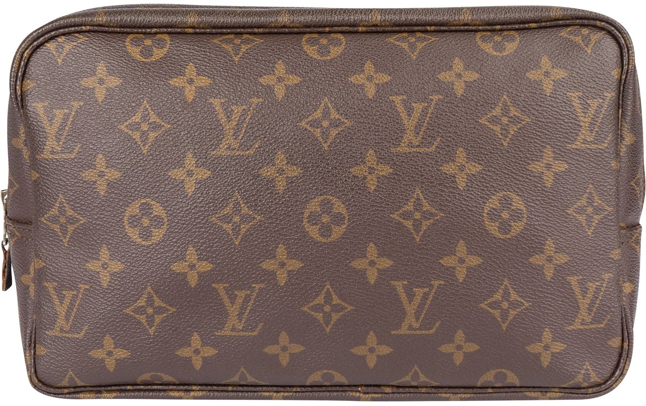 Louis Vuitton Louis Vuitton Canvas Monogram Trousse Toilette 28 Clutch Bruin