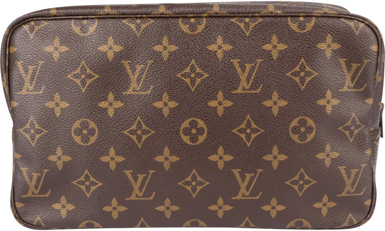 Louis Vuitton Louis Vuitton Canvas Monogram Trousse Toilette 28 Clutch Bruin