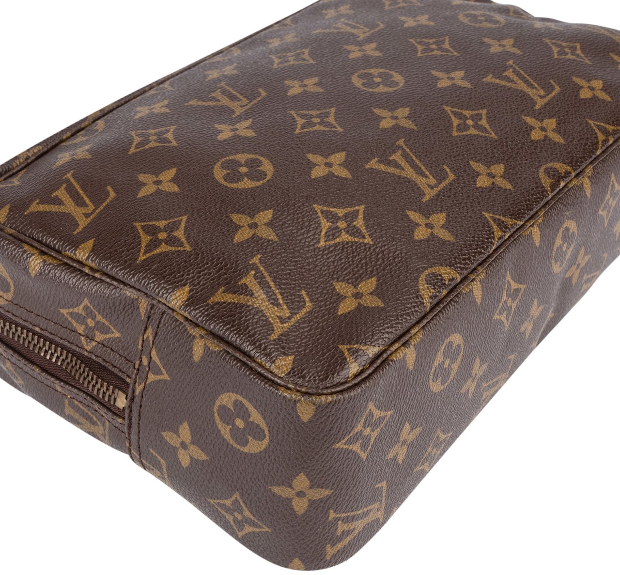 Louis Vuitton Louis Vuitton Canvas Monogram Trousse Toilette 28 Clutch Bruin