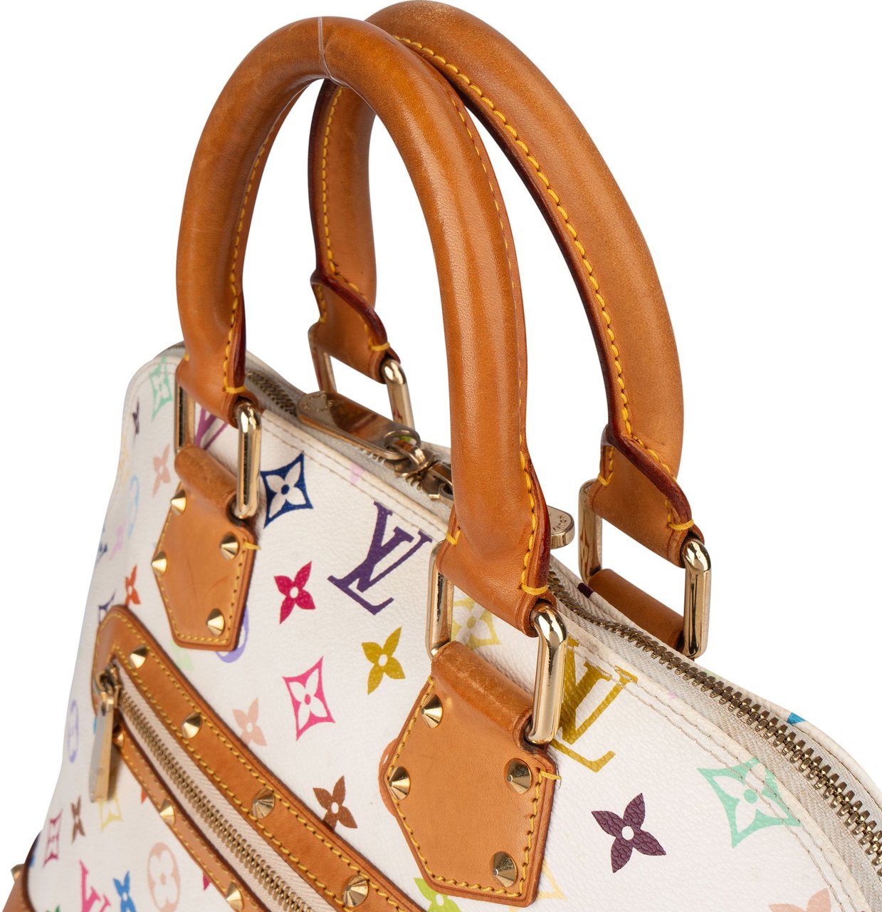 Louis Vuitton Louis Vuitton Murakami Multicolor Alma PM Handbag Wit