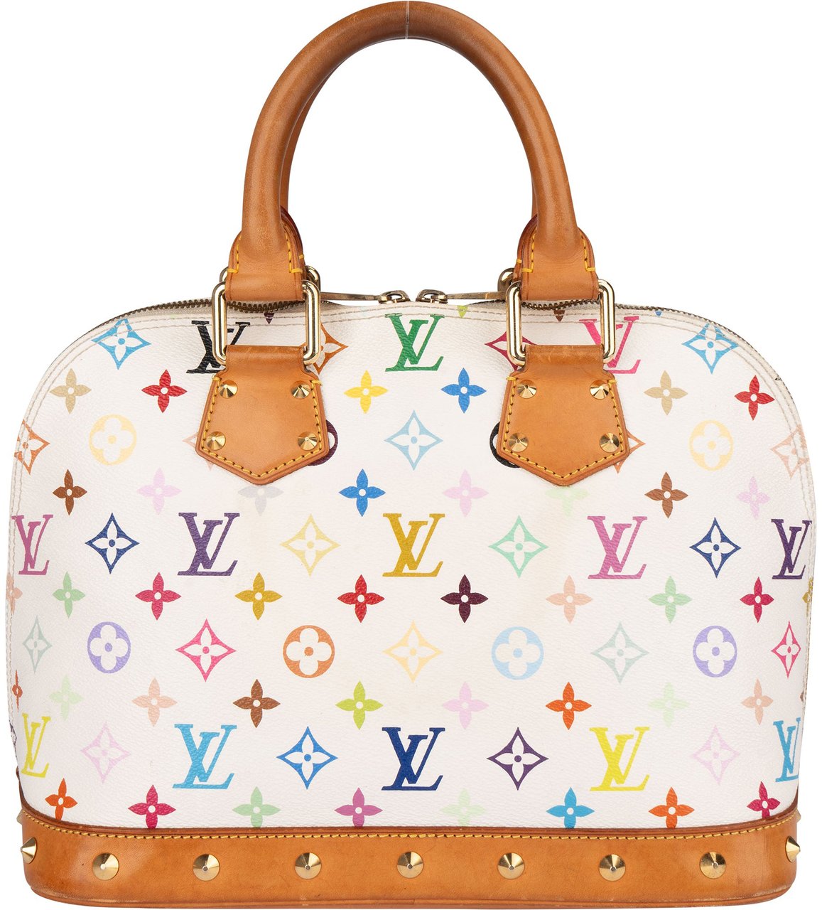 Louis Vuitton Louis Vuitton Murakami Multicolor Alma PM Handbag Wit
