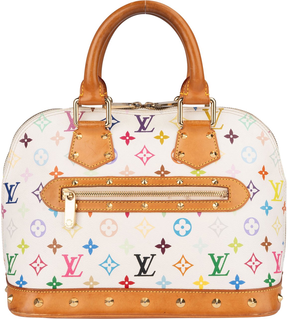 Louis Vuitton Louis Vuitton Murakami Multicolor Alma PM Handbag Wit