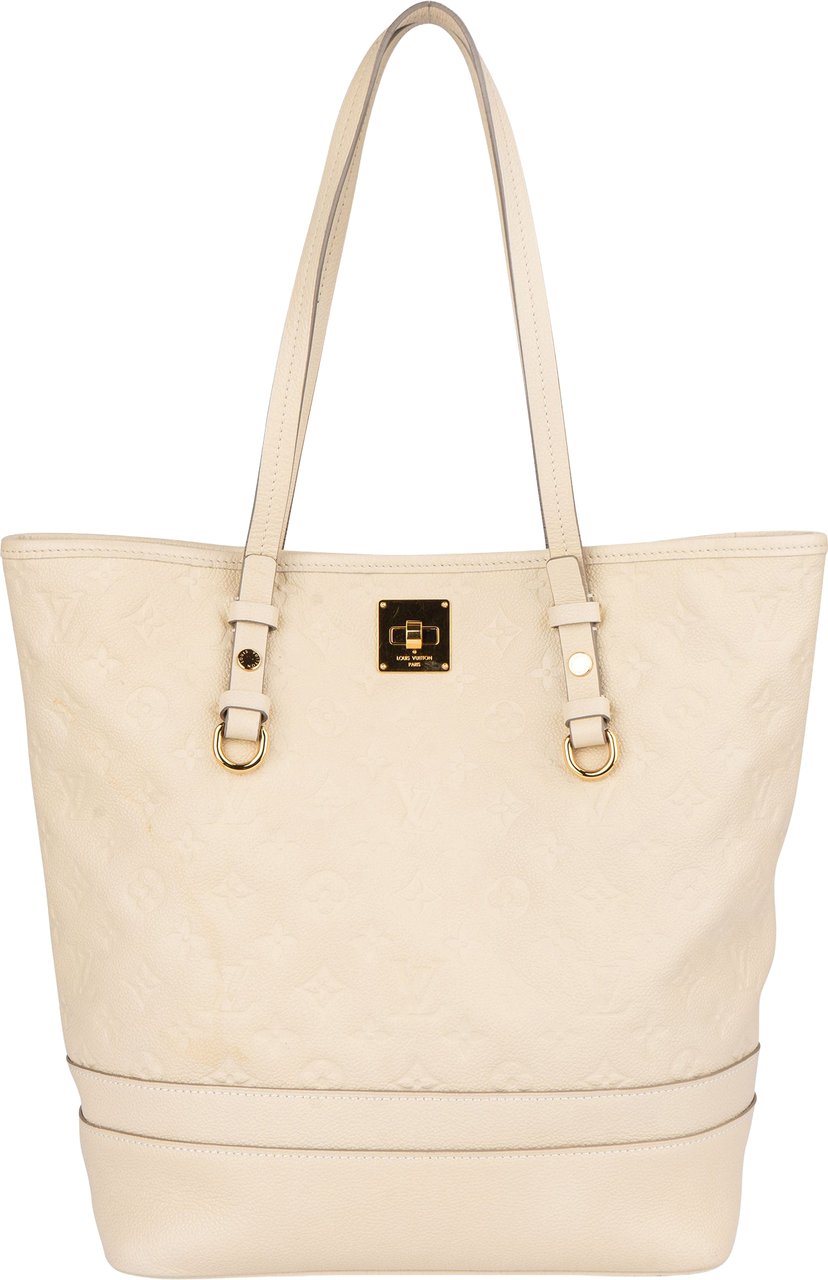 Louis Vuitton Empreinte Leather Monogram Citadine PM Handbag Wit